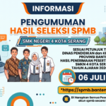Pengumuman Hasil SPMB SMKN 4 Kota Serang